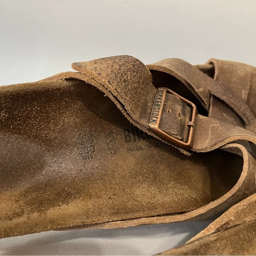 Birkenstock Lugano Brown Leather Sandals